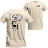 Busch Light Beer Doodlebob T-shirt, Busch Light Short Sleeve Tee, Beer Shirt Viral Menswear Top