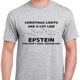 Christmas lights don't hand themselves- men's t-shirt Cotton Menswear Top Tshirt