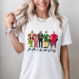 Christmas Friends Movie Characters Sweatshirt, Friends Movie Christmas Shirt, Vintage Movie Tee Shirt, Christmas Gift Sweater Comfort Cotton