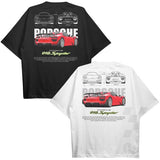Drive in Style Car-Themed T-Shirts, 918 SPYDER T-Shirt, 918 SPYDER Technical Specs T-Shirt, Racing Sport Car Shirt Top Menswear Underwear Streetwear