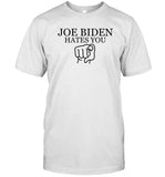 Adam Francisco Joe Biden Hates You Limited Shirt