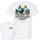 Busch Light Moose Head for the Mountains T-Shirt, Hunting T-Shirt, Full Color T-Shirt, For Men, For Women Style001