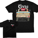 Coors Banquet Beer T-shirt Classic Pickup Truck, For Him Streetwear Style001