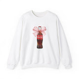 Coca Cola Pink Bow Sweatshirt, Coca Cola Crewneck, Coke Lover, Trendy Sweatshirt, Coca Cola Fan, Gift for Coke Drinker, Gift for Friend T-, Hoodishirt