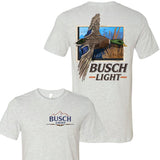 Busch Light Beer , Busch Light t-shirt with duck print 2 sides,  Casual Graphic Round Neck T-shirt for Summer, Fashion Top for Daily Wear Style001