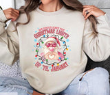 Christmas Lights Till January Shirt, Santa Christmas ShirtSweatshirtHoodie