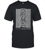 2024 Joy Division Unknown Pleasures Text Black T-Shirt