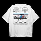 Drive in Style Car-Themed T-Shirts, E30 M3 BluePrint T-Shirt, E30 M3 BluePrint Technical Specs T-Shirt, Racing Shirt, Sport Car Shirt Menswear Top