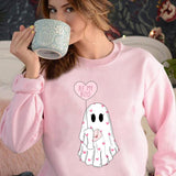 Be My Boo Sweatshirt, Ghost Sweater, Valentines Day Hoodie, XOXO Sweatshirt, Women Valentines Day Sweatshirt, Heart Sweatshirt