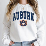 Auburn Tigers Vintage Sweatshirt, Unisex Auburn Football Shirt, Crewneck Gift for Men and Girls, Cotton Pullover, Classic Sport Style