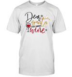 Dear Santa Just Bring Wine Snow Christmas Shirt
