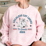Childless Cat Lady Shirt, Kamala Harris SweatShirt, This Childless Cat Lady is Voting Kamala, Childless Cat Shirt