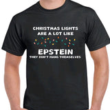 Christmas lights don't hand themselves- men's t-shirt Cotton Menswear Top Tshirt