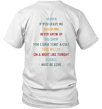 2023 Tracklist Niall Horan The Show T-Shirt