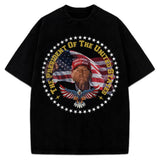 Donald Trump Wins POTUS The President 2024 Victory Custom Graphic T-Shirt Maga President Trump Winner Graphic Tee Style001