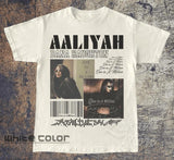 Aaliyah Vintage T-Shirt Artist Tees 90'S Inspired, Aaliyah One In A Million Bootleg Shirt, Aaliyah Dana Houghton, Crew Neck, Unisex Cotton Tee Shirts