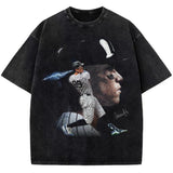 Aaron Judge New York Custom Comic Style Baseball Custom Graphic T-Shirt Crewneck Cotton Menswear Top Style001