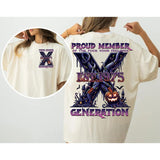 Custom Year Est.1975 Halloween GenerationX 2 Side Shirt, Halloween Pumpkin Proud Member GenX T-shirt, Generation X T-shirt Style001