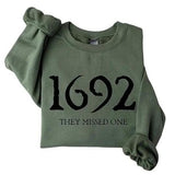 1692 They Missed One Sweatshirt, Sanderson Witch Sweater, Retro Salem Halloween Sweatshirt, Gift For Halloween