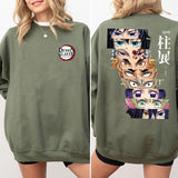 Demon Slayer Hashira team Shirt, Tanjiro Nezuko Zenitsu Inosuke Shirt,Demon Slayer t-shirt, Kimetsu no Yaiba Shirt, Anime sweatshirt hoodie, Anime lov