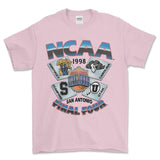 1998 NCAA Final Four San Antonio T-Shirt, graphic vintage sports tees for men Style001