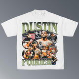 DUSTIN POIRIER TEE, Boxing T-shirt, Boxer Tee, Sports Shirt, Athletic Tee, Workout T-shirt, Gift for Him Hoodie Sweatshirt Menswear Streetwear Style001