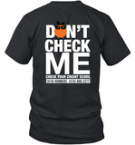 Dont Check Me Midnight Organic T-Shirt_1