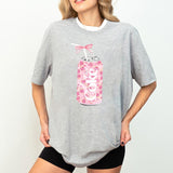 Coquette Diet Coke Sweatshirt, Floral Diet Coke Shirt, Cute Baby Pink Bow Tee, Trendy Soda Can With Roses, Fun Coke Lover Gift