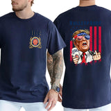 2-Side Miller Lite Beer Bulletproof TShirt, Funny Tee, Gift For Men, Casual Menswear, Classic Cotton Top, Soft Fabric Shortsleeve Shirt Style001