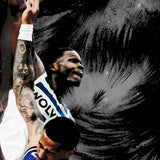 Anthony Edwards Minnesota Howling Wolves Dunk Custom Design Graphic T-Shirt Crewneck Cotton Style001