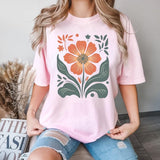 Autumn Flower Shirt, Flower T Shirt, Retro Floral Shirt, Vintage Flower Shirt, Plant Lover Shirt, Gift for Grandma
