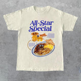 All-Star Special  Breakfast T-Shirt, Unisex Graphic t-shirt, Cotton T-shirt S-5XL, Gift for Friend Style001