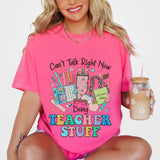 Canâ€™t Talk Right Now Doing Teacher Stuff T-shirt, Teacher Shirt, Funny Teacher Tee, Retro Teacher Shirts, Teacher Appreciation Gifts, Back To School Shirts, Gifts For Teacher, Women Shirt, Retro Shirt, Women's Tops