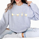Ducks and Flowers Comfort Shirt, Funny Goose Shirt, Cute Duck Aesthetic Shirt, Funny Goose Shirt, Comfort Shirt for Her, Goose Lover Tee, Cute Duck Co