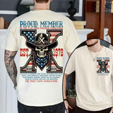 Custom Est.1966 FAFO Generation X 2 Side Shirt - GenX 1965-1980 Hoodies - Vintage Skull Flag GenX Shirt Classic Cotton Style001