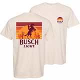 Busch Light Cowboy Sunset T-Shirt, Busch Light T-shirt, Beer Tee, Race Day Shirt, Dirt Track Beer Shirt, Unisex Tee Style001