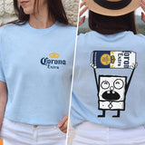 Corona Extra Drink Shirt, Doodlebob Character Movie Tshirt, Beer, Drinking Lover, Funny Shirt