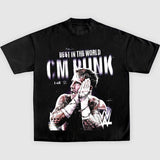 CM PUNK 2 TEE, Wrestling Tee, WWE Tee, Wrestling Gift, Sports Shirt, Workout T-shirt Menswear Streetwear Crewneck Clothing Style001