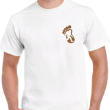 Bigfoot Grabbed my weiner - men's T-shirt Cotton Menswear Tshirt Top Crewneck Casual Shortsleeve