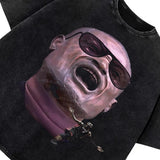 Dwyane Wade Statue Funny Parody Miami Basketball D Wade Lebron James Chris Bosh Custom Graphic Tee T-Shirt Streetwear Vintage Style001