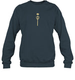 Awesamdude King Trident Embroidered Crewneck Sweatshirt_1