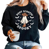 Boot Scootin Spooky Sweatshirt, Cute Spooky Halloween Shirt, Cowboy Ghost Tshirt, Western Halloween Shirt, Halloween Gifts