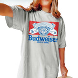 Budweiser Distressed Print T-Shirt, Sweathirt, Hoodie
