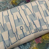 Blue Mama checkered varsity letter Tshirt Sweatshirt