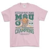 2000 Michigan State Spartans T-Shirt, graphic vintage sports tees for men Style001