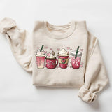 Coffee Sweatshirt for Women, Coffee Sweater, Loose Fit - Fabric