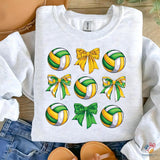 Coquette Volleyball Bow Shirt Bundle, Cute Volleyball Girly Bow Tee, Volleyball Mom