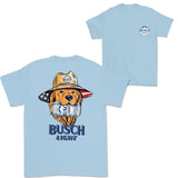 Busch Light Golden Dog Hunting 2 Sided T-shirt, Busch Light Hunting Dog Shirt For Men and Women, Unisex Outdoors Funny Beer Printed T-shirt
