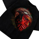 Alex Pereira Poatan Painted Face Portrait Vintage MMA Graphic Design T-Shirt Cotton Menswear Style001