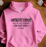 Ambitious Sweatshirt Casual Pullover Hoodie Sweaters